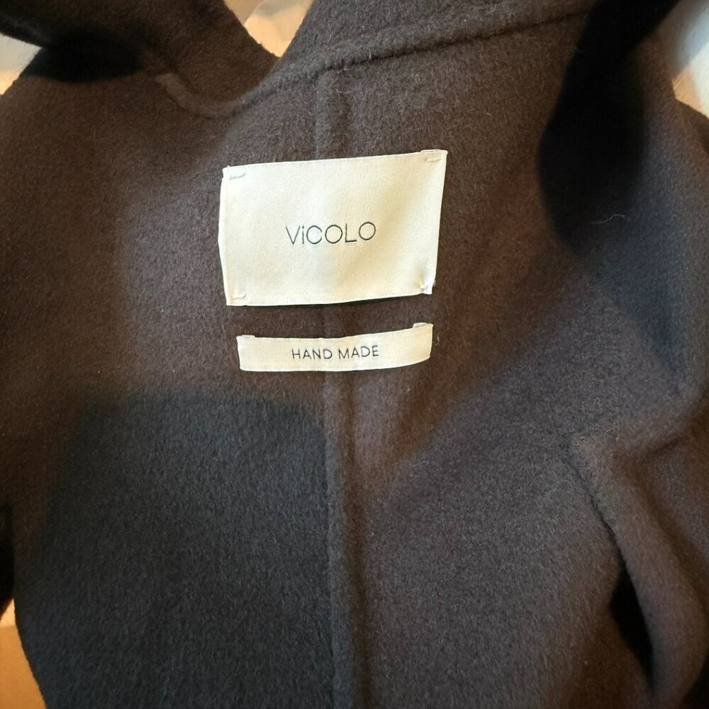 Vicolo Brown Wool Boyfriend Oversized Jacket Made in Italy NWT Size S - Picture 10 of 11